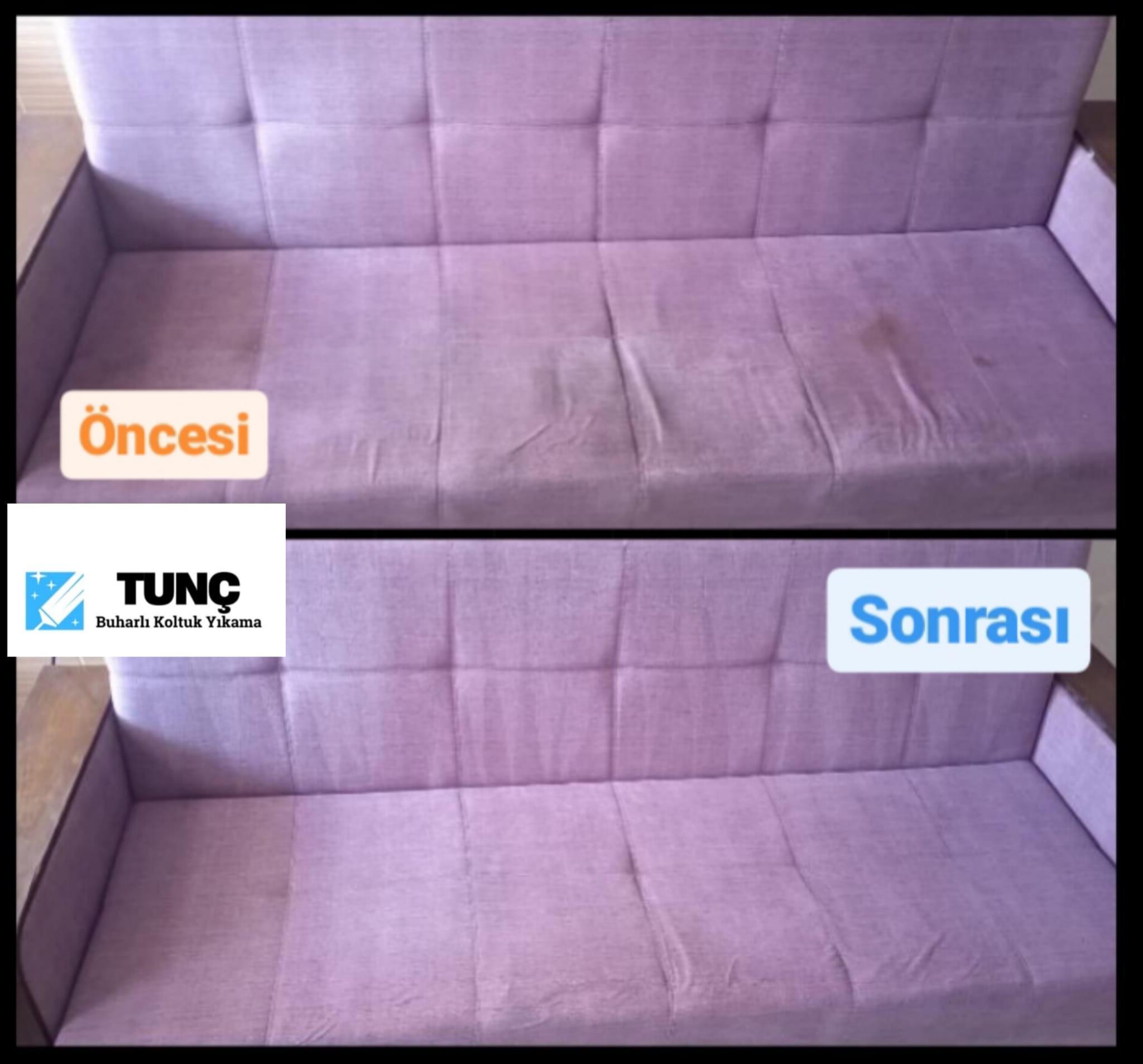 Mor koltuk leke temizliği